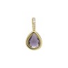  Water Drop Drop Shape Teardrop Jewelry Gold Plated Copper Cubic Zirconia Metal Pendant