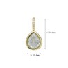 Water Drop Drop Shape Teardrop Jewelry Gold Plated Copper Cubic Zirconia Metal Pendant