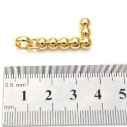 Approx 14.4x33.3mm Gold Plated Letter Pendant For Women Jewelry Special Gift