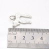 Approx 22x27.5mm Hebrew Chai Alphabet Silver Plated Jewish Kabbalah Religious Pendant Jewelry For Women Special Gift