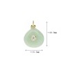 Approx 15.5x20.9mm Drop Shape Teardrop Pendant Aventurine Cubic Zirconia Gold Plated Invisible Setting Charms Jewelry