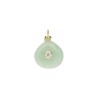 Approx 15.5x20.9mm Drop Shape Teardrop Pendant Aventurine Cubic Zirconia Gold Plated Invisible Setting Charms Jewelry