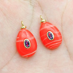 Approx 12.9x23mm Drop Shape...