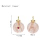 Approx 9.8x14.7mm Cubic Zirconia Stawberry Quartz Crystal Circle Round Coin Shape Invisible Setting Pendant Charms
