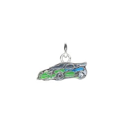 Approx 14.9x11.3mm Pendant Enamel Silver Plated Car Charms Special Gift For Women Jewelry
