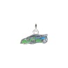 Approx 14.9x11.3mm Pendant Enamel Silver Plated Car Charms Special Gift For Women Jewelry