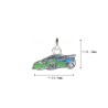 Approx 14.9x11.3mm Pendant Enamel Silver Plated Car Charms Special Gift For Women Jewelry