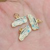 Approx 15.6x12.7mm Enamel Gold Plated Car Pendant Charms Jewelry For Women Special Gift