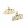 Approx 15.6x12.7mm Enamel Gold Plated Car Pendant Charms Jewelry For Women Special Gift