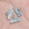 Approx 15.8x12.4mm Silver Plated Pendant Car Enamel Charms Jewelry For Women Special Gift
