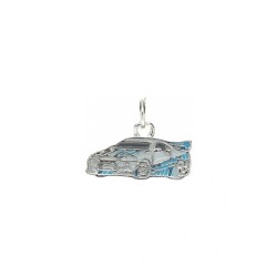 Approx 15.8x12.4mm Silver Plated Pendant Car Enamel Charms Jewelry For Women Special Gift