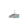 Approx 15.8x12.4mm Silver Plated Pendant Car Enamel Charms Jewelry For Women Special Gift