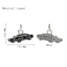 Approx 15.6x11.5mm Enamel Silver Plated Pendant Car Charms Special Gift Jewelry For Women