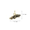 Approx 15.1x12.4mm Gold Plated Enamel Pendant Car Charms Special Gift Jewelry For Women