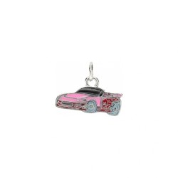 Approx 15.8x12.7mm Enamel Silver Plated Car Pendant Charms Special Gift Jewelry For Women