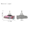 Approx 15.8x12.7mm Enamel Silver Plated Car Pendant Charms Special Gift Jewelry For Women