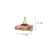 Approx 15.8x12.7mm Gold Plated Enamel Car Pendant Charms Jewelry Special Gift For Women