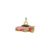 Approx 15.8x12.7mm Gold Plated Enamel Car Pendant Charms Jewelry Special Gift For Women