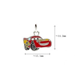 Approx 15.1x14.2mm Enamel Pendant Silver Plated Car Charms For Women Jewelry Special Gift
