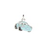 Approx 15.8x15.4mm Silver Plated Car Pendant Enamel Charms Jewelry For Women Special Gift