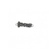 Approx 18.1x6.6mm Letter Silver Plated Black Enamel Connector Special Gift For Women Jewelry