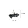 Approx 16.1x13.9mm Letter Pendant Silver Plated Enamel Charms Special Gift Jewelry For Women