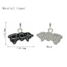 Approx 16.1x13.9mm Letter Pendant Silver Plated Enamel Charms Special Gift Jewelry For Women