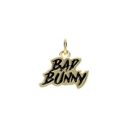 Approx 14.7x15.1mm Gold Plated Pendant Enamel Black Letter Charms For Women Special Gift Jewelry