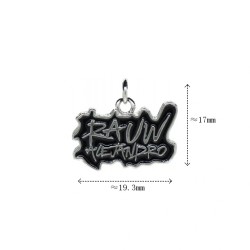 Approx 19.3x17mm Black Enamel Pendant Letter Silver Plated Charms Jewelry Special Gift For Women