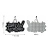 Approx 19.3x17mm Black Enamel Pendant Letter Silver Plated Charms Jewelry Special Gift For Women