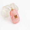 Approx 13.7x26.5mm Gold Plated Oblong Invisible Setting Glass Watermelon Crystal Cubic Zirconia Pendant Jewelry For Women