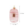 Approx 13.7x26.5mm Gold Plated Oblong Invisible Setting Glass Watermelon Crystal Cubic Zirconia Pendant Jewelry For Women