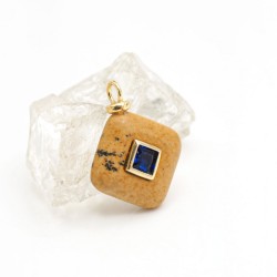 Approx 16.3x21.4mm Square Invisible Setting Gold Plated Cubic Zirconia Serpeggiante Pendant Charms For Women Jewelry