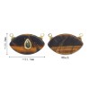 约22.1x13.8毫米电镀金色红色虎眼石锆石铜邪眼泪滴形吊坠