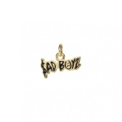 Approx 13.9x12.1mm Enamel Pendant Gold Plated Face Letter Black Charms Special Gift Jewelry For Women