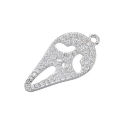 Approx 11.4x22.3mm Silver...