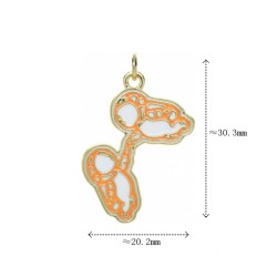 Approx 20.2x30.3mm Enamel Black Gold Plated Spaceman Pendant Special Gift Jewelry For Women