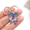 Approx 40mm Letter Silver Plated Hoop Earrings For Women Jewelry Special Gift