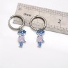 Approx 40mm Letter Silver Plated Hoop Earrings For Women Jewelry Special Gift
