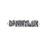 Approx 37x8.8mm Silver Plated Letter Black Enamel Connector For Women Jewelry Special Gift