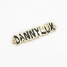 Approx 38.9x9mm Letter Gold Plated Black Enamel Connector Special Gift For Women Jewelry