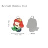 Approx 12.7x16.3mm Silver Plated Enamel Pendant Animal Mermaid Colors Charms Special Gift For Women Jewelry