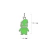 Approx 9.8x21.2mm Green Colors Silver Plated Pendant Halloween Enamel Horror Movie Charms Special Gift Jewelry For Women