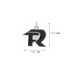 Approx 21.1x21.5mm Silver Plated Letter Pendant Enamel Charms Special Gift For Women Jewelry