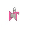 Approx 17x13mm Pendant Enamel Black Letter Silver Plated Charms Jewelry For Women Special Gift