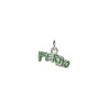 Approx 14.1x12.9mm Enamel Letter Silver Plated Pendant Black Charms Special Gift For Women Jewelry