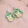 Approx 13.8x19.6mm Head Portrait Silver Plated Pendant Enamel Charms Jewelry Special Gift For Women