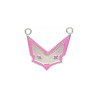 Approx 20.9x18.5mm Fox Letter Animal Silver Plated Pendant Pink Enamel Charms For Women Special Gift Jewelry
