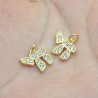  Alphabet Hebrew Chai Jewish Kabbalah Religious Jewelry Gold Plated Copper Metal Cubic Zirconia Pendant