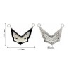 Approx 23.3x18.3mm Letter Animal Fox Pendant Black Enamel Silver Plated Charms Special Gift For Women Jewelry